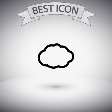 Bulut simge düz tasarım stil