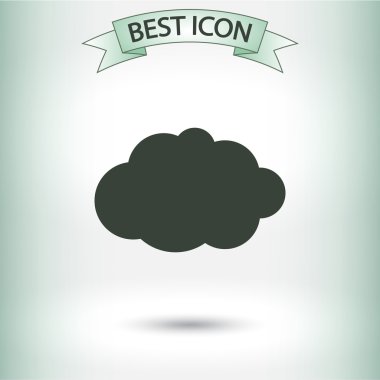 Bulut simge düz tasarım stil