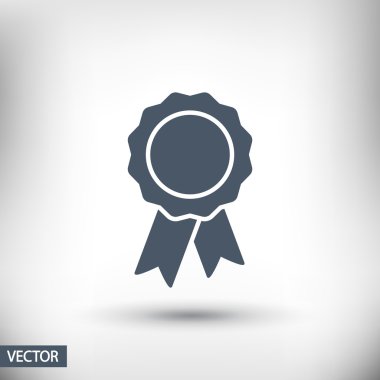 Kurdele simgeli rozet