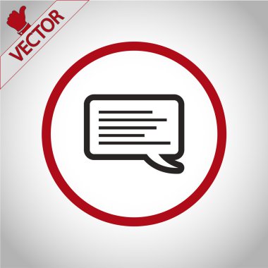 komik konuşma balonu simgesinin