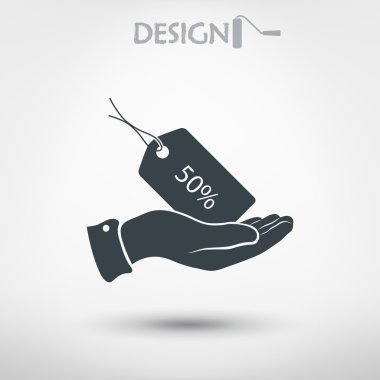yüzde 50's etiketi simgesi