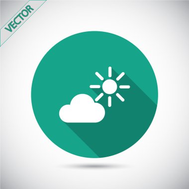 Bulut simge düz tasarım stil