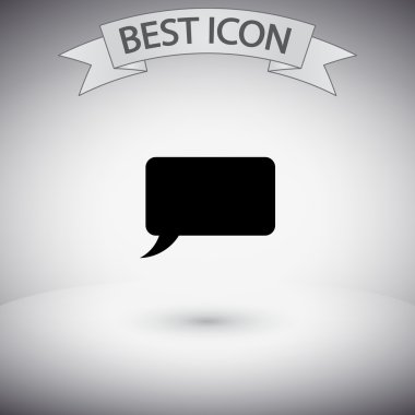 komik konuşma balonu simgesinin