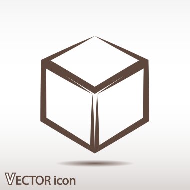 Küp logo tasarım simgesi