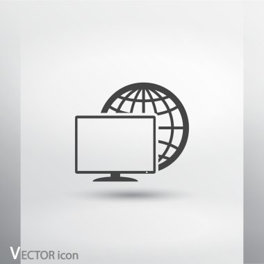 Monitör simgesi tasarım