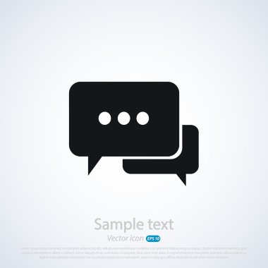 komik konuşma balonu simgesinin