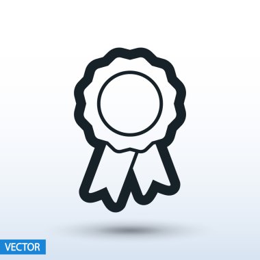 Kurdele simgeli rozet