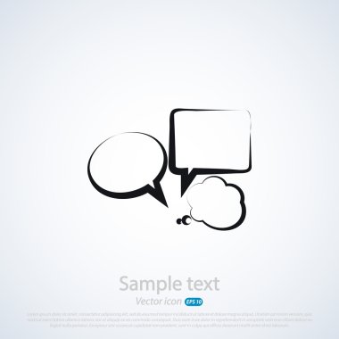 komik konuşma balonu simgesinin