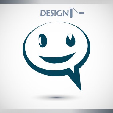 komik konuşma balonu simgesinin