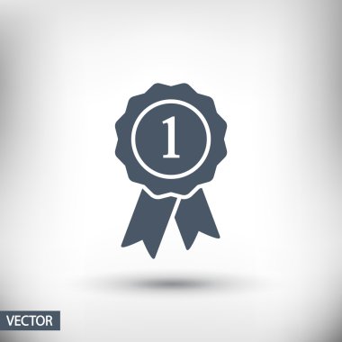 Kurdele simgeli rozet