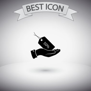 Etiket simge düz tasarım stil