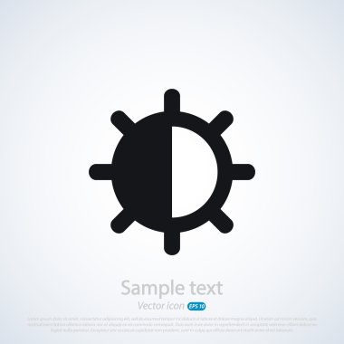 Parlaklık ve kontrast simgesi