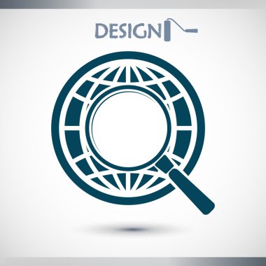 Dünya Büyüteç arama simgesi