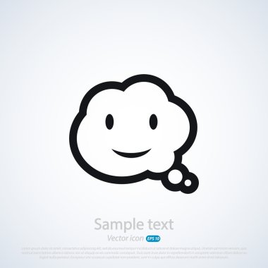 komik konuşma balonu simgesinin