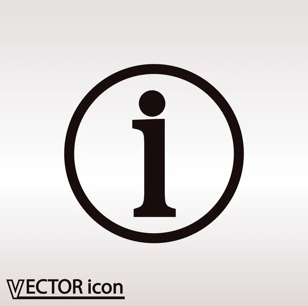 Informatiepictogram teken — Stockvector