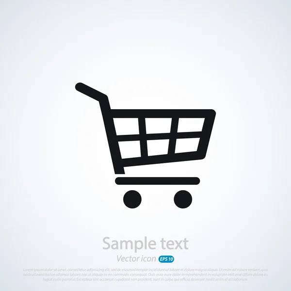 Shopping cart icon — Stock Vector