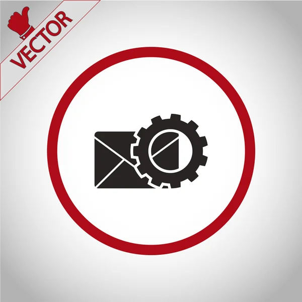 Envelope ícone de correio — Vetor de Stock