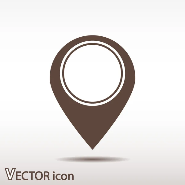 Icono de marca, puntero — Vector de stock