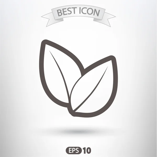 Tree leaves icon — Stock Vector