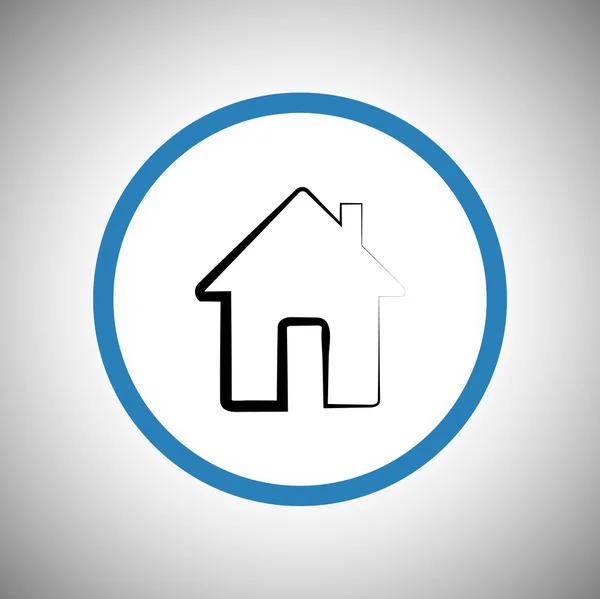 Flat House icon. — Stock Vector