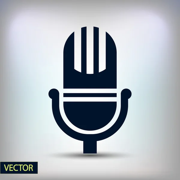 Microphone Icon Design — Stock Vector