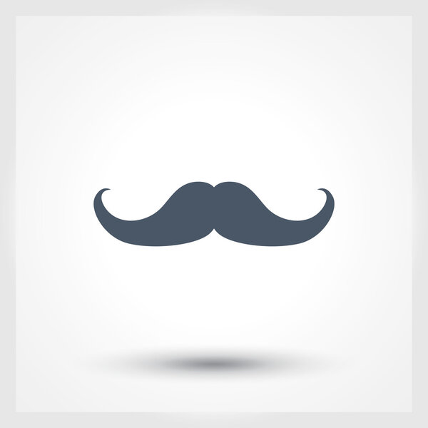 Mustache flat icon