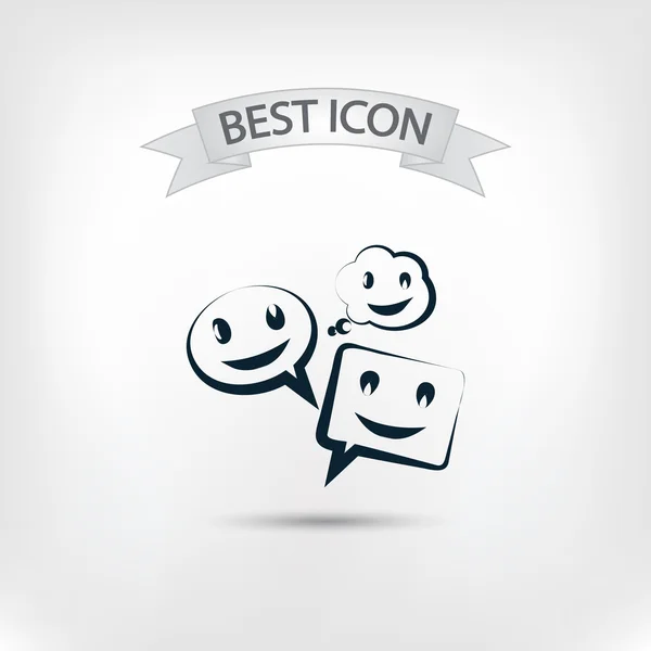 Comic speech bubbles icon — Stock Vector