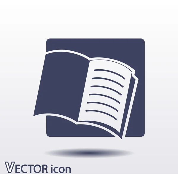 Icono de libro abierto — Vector de stock