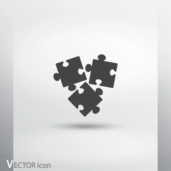 Icono de pieza rompecabezas — Vector de stock