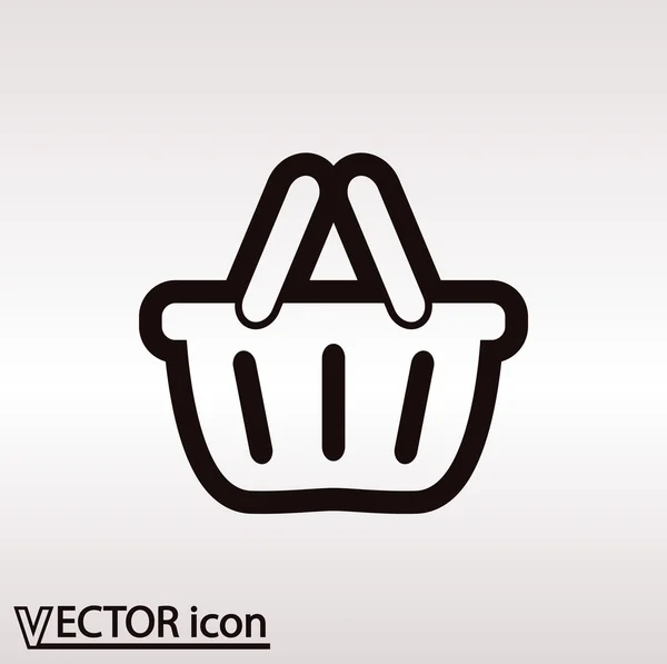 Shopping basket icon — Stock Vector