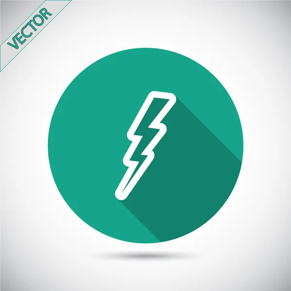 Lightning icon design — Stock Vector