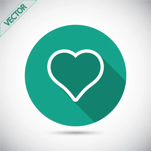 Corazón icono de diseño — Vector de stock