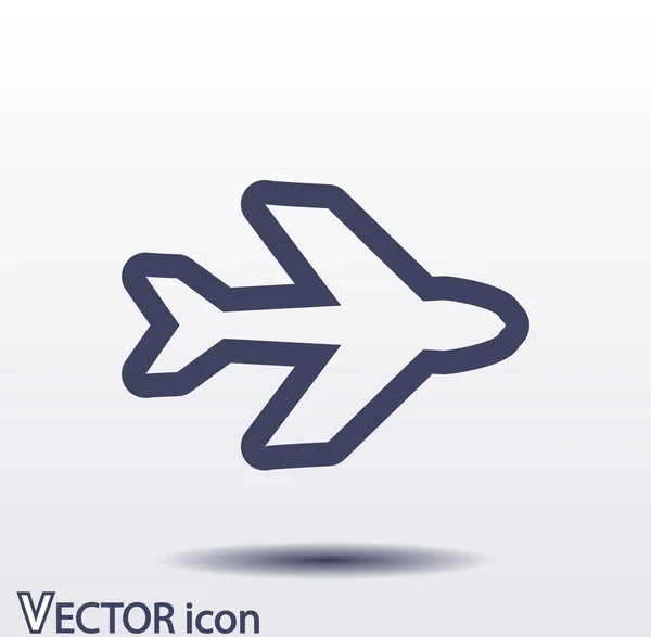 Uçak sembol tasarımı — Stok Vektör