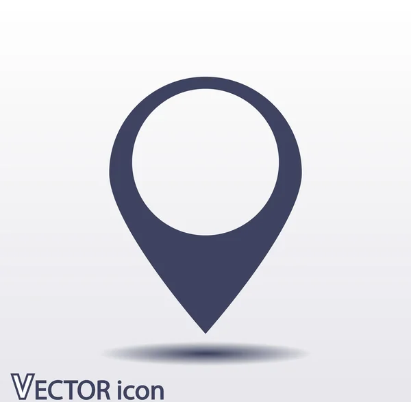 Icono de marca, puntero — Vector de stock