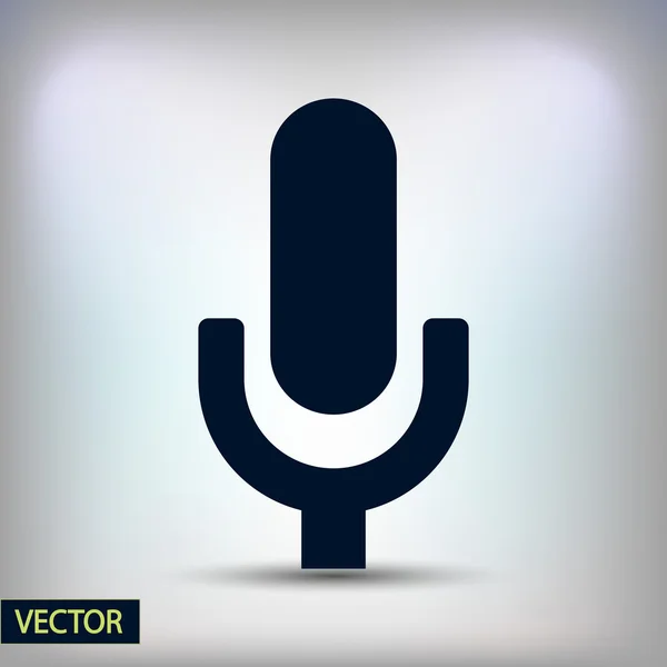 Diseño del icono del micrófono — Vector de stock