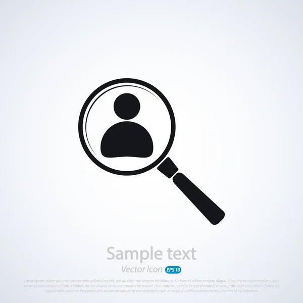 Employee Search icon — Stock Vector