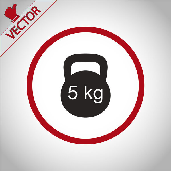 Дизайн значка гантели
