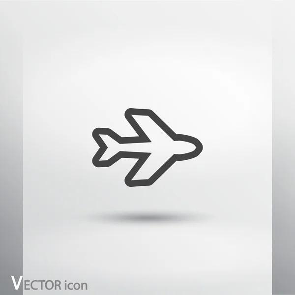 Diseño de símbolo de avión — Archivo Imágenes Vectoriales