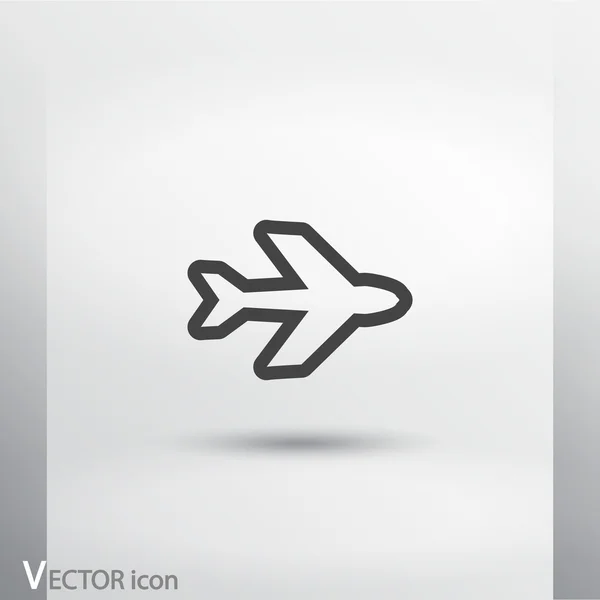 Diseño de símbolo de avión — Vector de stock