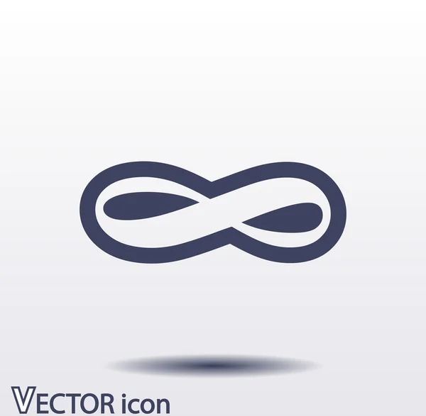 Icono de símbolo ilimitado — Vector de stock