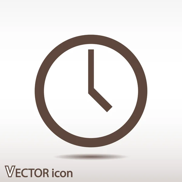 Reloj icono de diseño — Vector de stock