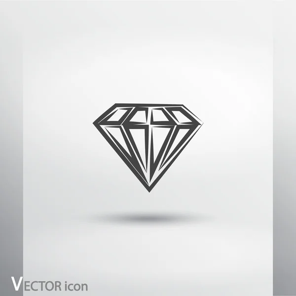 Значок алмаза — стоковый вектор