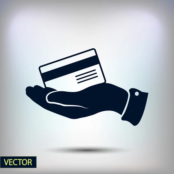 Pictogram van de creditcard van de Bank — Stockvector