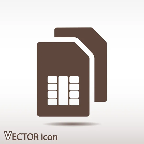 Icône de carte SIM — Image vectorielle