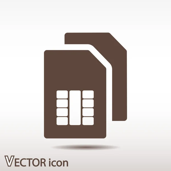 Sim card icon — Stock Vector