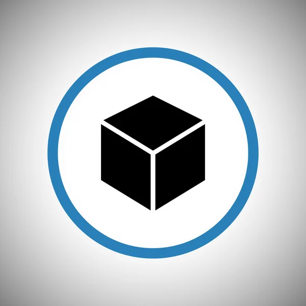 Icono de diseño del logotipo del cubo 3d — Vector de stock