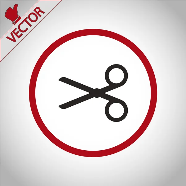 Nůžky ikony designu — Stockový vektor