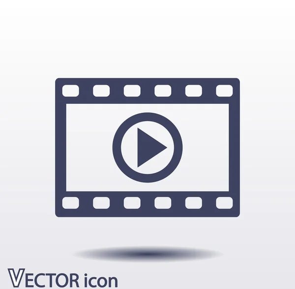 Conception d'icône vidéo — Image vectorielle