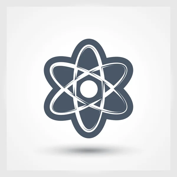 Atom icon. flat design — Stock Vector