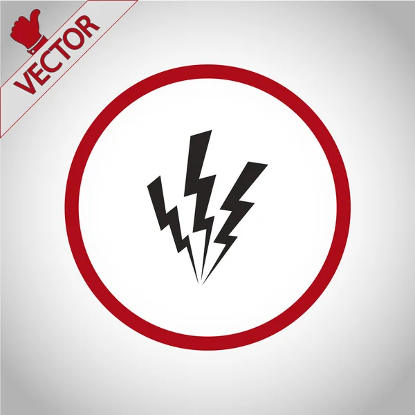 Lightning-ikonen — Stock vektor